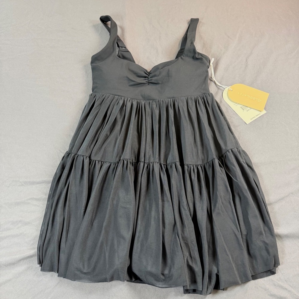 Blogilates Target Sweetheart Babydoll Dress Black Mesh XS